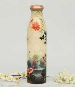 Handcraft Floral <b>Printed</b> Stainless Steel Insulated Water Bottle Reusable Travel Drinking Bottle For Home And <b>Office</b> - Product Image 2