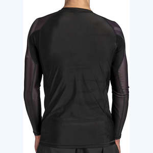 Maillot de compression Rash Guard unisexe à séchage rapide, respirant, haute élasticité, en polyester et élasthanne, design personnalisé pour BJJ Jiu Jitsu MMA - Product Image 4