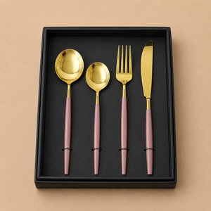 Juego de Servidores de Ensalada Celebrate, Cuchara y Tenedor de Metal para Servir, en Caja de Regalo, Aptos para Lavavajillas, Vajilla Moderna - Product Image 5