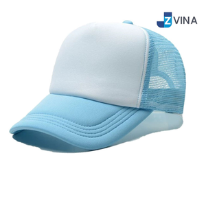 Casquette Trucker en Mousse et Maille Bicolore avec Logo Personnalisé, 5 Panneaux, Réglable, en Mélange Polyester Coton, Idéale pour les Voyages en Extérieur - Product Image 1