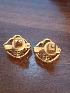 Vintage Gold Plated Luxury <b>Stud</b> <b>Earrings</b> with Green <b>Crystal</b> and Clear Rhinestones for Women Everyday Wear Gift & Party - Product Image 6