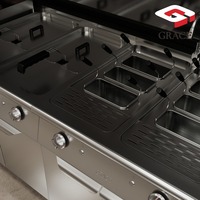 Ensemble d'Équipements de Cuisine Professionnelle GRACE en Acier Inoxydable, Idéal pour la Restauration Rapide et l'Industrie