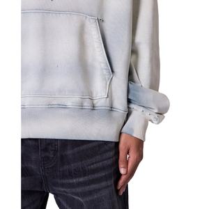 Sudaderas con Capucha Desgastadas Personalizadas, Estilo Urbano Holgado, Sudadera de Forro Polar, Diseño Vintage Desteñido, Fabricante de Ropa OEM de Moda - Product Image 4