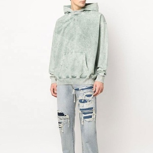 Sudadera con Capucha Extra Grande para Hombre, 100% Algodón Pesado de 420 Gsm, Diseño y Logotipo Impresos, Secado Rápido, Transpirable, Lavado Ácido - Product Image 2