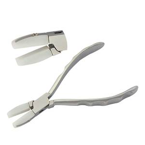 Alicates de punta plana de nailon de 145 mm con mordazas lisas, mangos con agarre para dedos, acabado mate, para crimpado de circlips, pesca, fabricación de joyas y abalorios - Product Image 1