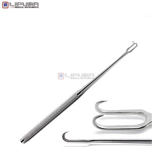 Retracteur chirurgical à double crochet Joseph pour la peau, 2x2 crochets, 6,25 pouces, en acier inoxydable, à pointes affûtées de 2 mm, instruments médicaux - Product Image 2