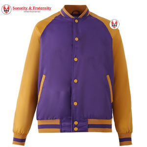 Veste universitaire personnalisée Omega brodée en satin respirant, vêtements grecs PSI, veste longue pour homme, vente en gros - Product Image 2