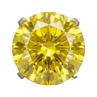 Diamant synthétique CVD de laboratoire de qualité supérieure, couleur vive fantaisie, 5 ct+, D VS+ |   Lot en gros de solitaires rares RCK Global de 12 mm