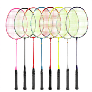Raquette de badminton en fibre de carbone de qualité supérieure pour l'entraînement sportif en salle, la remise en forme et les jeux récréatifs - Product Image 1