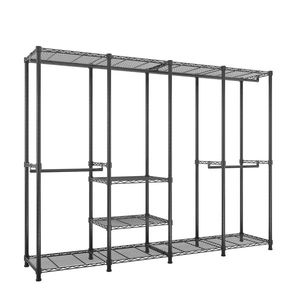 Heavy Duty Metal Garment Rack 190x40x190cm Portable Closet Organizer with 190 X 40 X 190) Cm Wire Hangers for Home Use - Product Image 4
