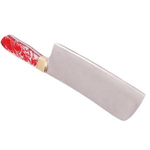 มีดเชฟครัวเหล็ก D2ทำด้วยมือพร้อมที่จับเรซินและที่ครอบเป็นมิตรกับสิ่งแวดล้อมออกแบบโลโก้ได้ตามต้องการ - Product Image 2