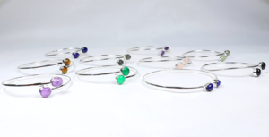 Wholesale 925 Sterling Silver Plated Multi Gemstone Cuff <b>Bracelet</b> Handmade Mixed Natural <b>Stone</b> Bangle Designer Jewelry for Women - Product Image 3