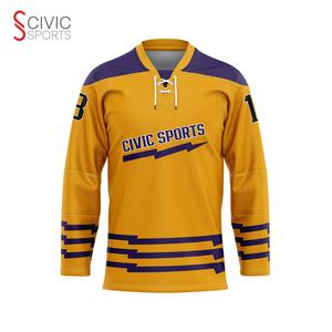 Camiseta de hockey sobre hielo personalizada de alta calidad, logotipo sublimado, diseño de capitales juveniles, diseño personalizado, impresión sublimada - Product Image 4