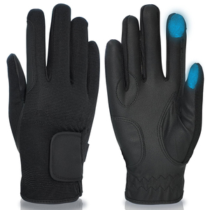 Comfy And Stylish Horse Riding <b>Gloves</b> Soft <b>Touch</b> Fabric Stretchy Material Double Best Stitching Equestrian Protection <b>Gloves</b> - Product Image 1