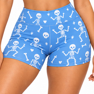Conjunto de Top y Pantalones Cortos Estampados por Sublimación para Mujer, Poliéster y Spandex, Ropa Deportiva para Gimnasio, Fabricante Mayorista, Proveedor, Etiqueta OEM - Product Image 6