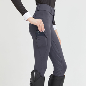 Pantalons d'équitation pour femmes, tissu respirant et confortable avec grip en silicone, pour un usage quotidien et performant, en vente. - Product Image 4