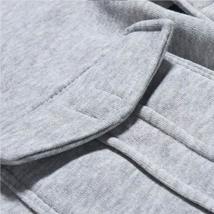 Conjunto de chándal deportivo con cremallera, chaqueta de jersey y pantalones cargo de poliéster y algodón, con logotipo personalizado, para hombre, cómodo. - Product Image 6