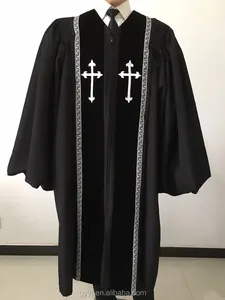 Traje de Sacerdote Medieval, Túnica Religiosa Romana, Sotana de Papa, Pastor, Padre, Disfraz para Misa, Túnica Missionaria, Sotana de Clérigo - Product Image 2