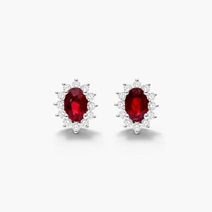 Elegant 925 Sterling Silver Moissanite Diamond Stud <b>Earrings</b> Shiny Oval Shape Timeless Sparkle <b>Fine</b> Stud <b>Earring</b> Jewelry - Product Image 2