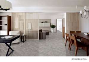 Carreaux de porcelaine émaillée polie finition luxe 600x1200mm, grand format haute brillance pour projets de revêtements muraux et de sols intérieurs - Product Image 3