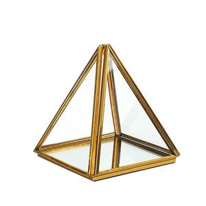 Modern Gold Metal Glass Plant <b>Terrarium</b> High Quality Luxury Design <b>for</b> Home Restaurant Hotel Decorations Vase Cheap Price <b>Sale</b> - Product Image 3