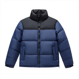 Nouvelle veste d'hiver matelassée slim pour homme 2026, col montant, fermeture éclair, style décontracté, impression et étiquette personnalisées - Product Image 4