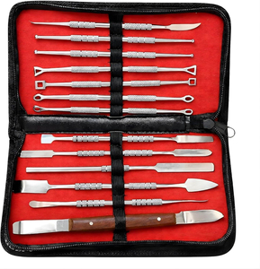Ensemble d'instruments dentaires manuels micro-parodontaux de haute qualité et de valeur supérieure, en acier inoxydable, outils chirurgicaux certifiés CE, garantie à vie - Product Image 1