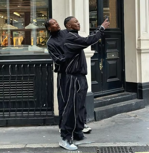 OEM Custom Piping Sports Wind Breaker Track Suit NYLON Windbreaker <b>Tracksuit</b> for Men - Product Image 4