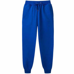 Pantalones Deportivos Casuales de Algodón para Hombre, Tejido de Punto, Color Sólido, Corte Regular, Transpirables, con Diseño de Logotipo Frontal - Product Image 3