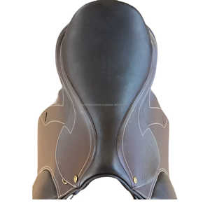 Calidad superlativa Venta al por mayor Material de cuero de estilo inglés Color marrón Silla de carreras de caballos a precio mínimo - Product Image 2