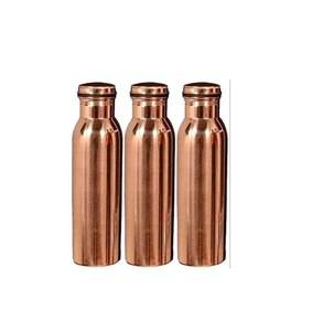 ILAHI's Hammered Copper Eco-Friendly 500ml <b>Water</b> <b>Bottle</b> Lid Classic Design Travel/Outdoor Use Uttar Pradesh - Product Image 1