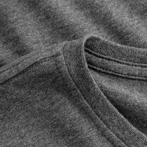 เสื้อยืดคอวีผ้าฝ้ายคุณภาพสูงสำหรับใส่ลำลอง แขนสั้น ผู้ชาย ไซส์ใหญ่ สีพื้น ย้อมสี - Product Image 6