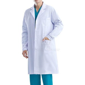 Bata de Laboratorio Médica Industrial de Manga Larga, Transpirable y Duradera, Uniforme de Laboratorio para Uso Profesional Diario - Product Image 2