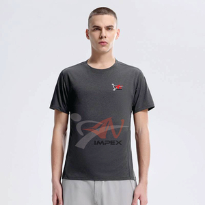 <b>Men</b> Plain Polyester Quick-drying T <b>Shirt</b> Outdoor Sports Crew Neck <b>Stretch</b> Short Sleeve T-<b>shirt</b> Custom logo Running Tshirt - Product Image 4