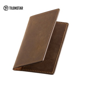 TILONSTAR TVW104C Fashion Retro Men's Bifold <b>Slim</b> Wallet Bank Crazy Horse Leather Business <b>Card</b> <b>Holder</b> - Product Image 3