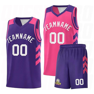 ชุดกีฬาบาสเก็ตบอลเสื้อบาสเก็ตบอลแต่งตะเข็บตามต้องการเครื่องแบบทีมผู้ผลิตจำนวนมาก - Product Image 1