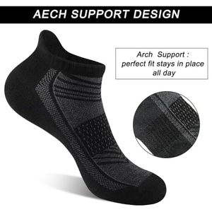 Chaussettes courtes blanches 100% coton respirantes fines tricotées couleur unie invisibles décontractées pour usage quotidien adultes chaussettes d'été - Product Image 3