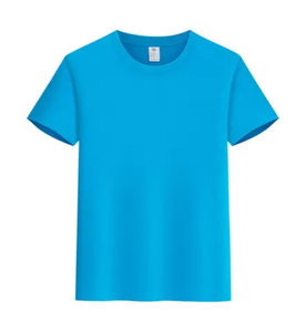 Camiseta de Moda Blanca Lisa Oversize con Cuello Redondo de Poliéster/Algodón Tejido, Personalizable con Logotipo, Fabricante Mayorista OEM - Product Image 5