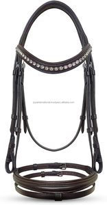Bridon en cuir noir JOYA avec accents en cristal, design intégral, modèle 1 - Product Image 2