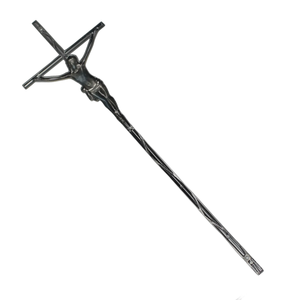 Cruz de aluminio decorativa para ataúd, accesorio metálico delgado para urna funeraria - Product Image 3