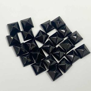 5mm 8mm AAA Natural <b>Black</b> <b>Onyx</b> Square Pyramid Cabochon Calibrated Loose Gemstones For Jewelry Making Handmade Collection 2026 - Product Image 2