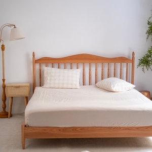 Tissu de literie en mélange lin-coton OEM ODM, doux, respirant, durable, 4 pièces : taie d'oreiller, housse de couette, drap-housse - Product Image 6
