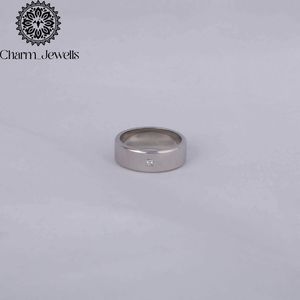 Anillo de Compromiso Minimalista Charm Jewells de Plata 925 con Moissanita, Chapado en Oro de 14K, Certificado IGI, 3g, para Uso Diario Femenino - Product Image 1