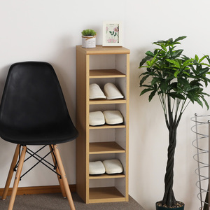 Étagère à niveaux en bois réglable moderne, unité de rangement autoportante à 5 niveaux, design minimaliste, salon, bureau à domicile, meubles - Product Image 3