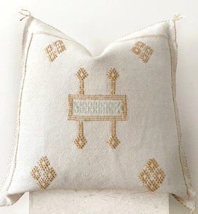 Fundas de cojín decorativas hechas a mano para el hogar, cojines de algodón de seda de Cactus marroquí, venta al por mayor - Product Image 1