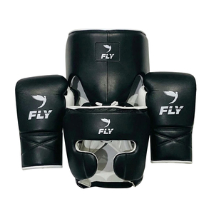 Juego de Boxeo Profesional Hecho a Medida en Fábrica, Kit de Entrenamiento y Sparring, Protector, Duradero, de Cuero Genuino, para Todas las Estaciones - Product Image 1