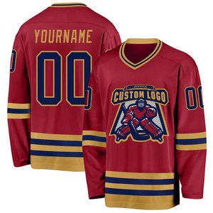 Maillot de hockey personnalisé tendance aux États-Unis, uniforme de hockey sur glace personnalisé, impression par sublimation, vêtements d'équipe pour hommes, femmes et jeunes - Product Image 5