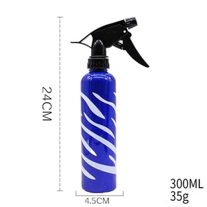 Botellas de Spray de Plástico y Aluminio con Patrón de Cebra, 300 ml, Pulverizador Fino, para Peinado, Salón de Belleza, Barbería - Product Image 4