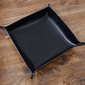 Boîte de rangement en cuir véritable avec logo personnalisé, petite boîte de rangement pour clés, pièces de monnaie, organiseur de bureau, étui en cuir GLTY-0005 - Product Image 1
