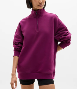 Women's Quick Dry Half Zip Sports <b>Sweatshirt</b> Athletic Running Training <b>Gym</b> Fitness Long Sleeve Pullover Top - Product Image 6
